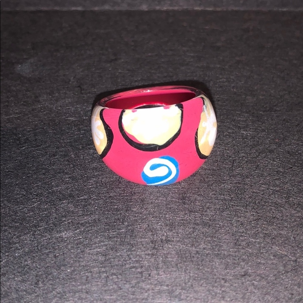 GLASS RINGS — set of 4 - Picture 2 of 5